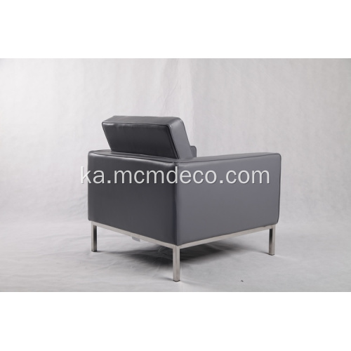 რუხი ტყავის Knoll Sofa